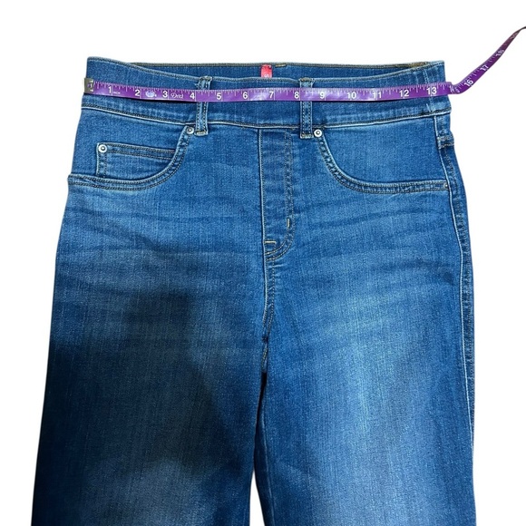 Spanx Ankle Straight Leg Jeans in Vintage Indigo Medium Wash Denim 20356Q Size S - Picture 6 of 11